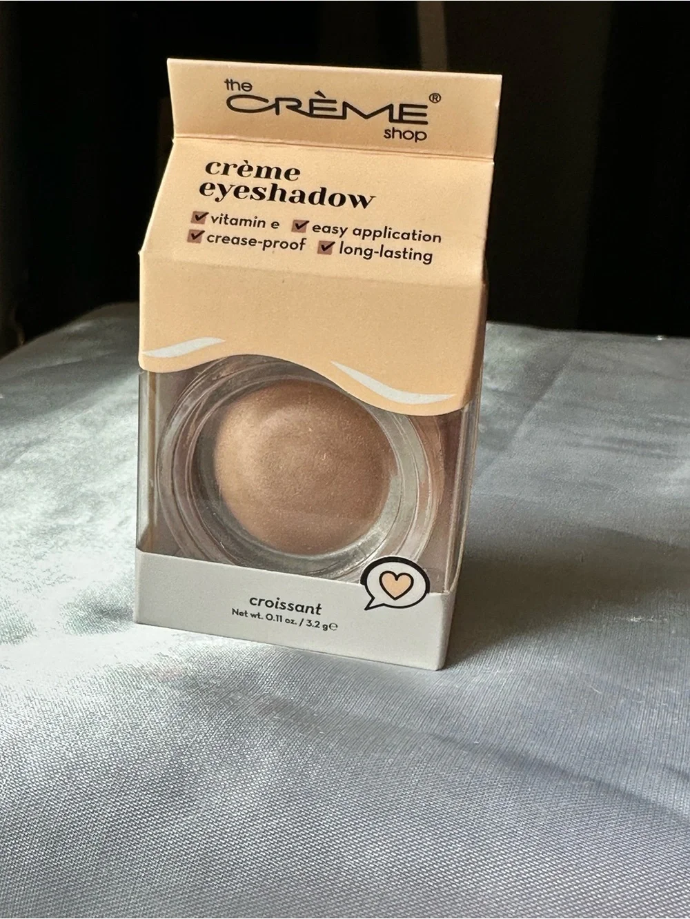 The Crème Shop Croissant Crème Eyeshadow — Shimmery Croissant